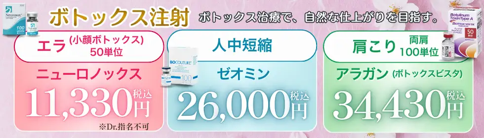 ボトックス注射'バナーイメージ