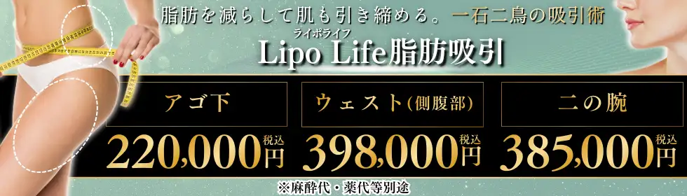 LipoLife(ライポライフ)脂肪吸引'バナーイメージ
