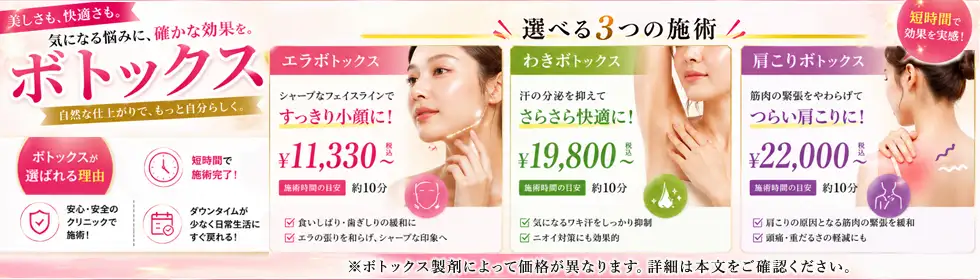 ボトックス注射'バナーイメージ