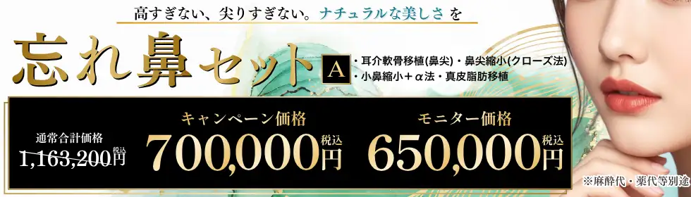 [モニター有] 忘れ鼻SET'バナーイメージ