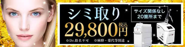 シミ取り　キャンペーンバナー