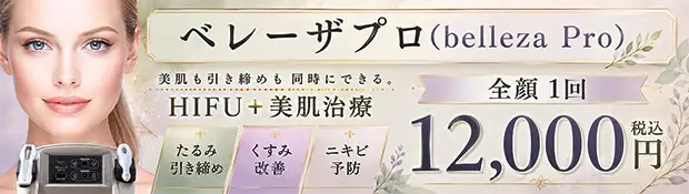 ベレーザプロ お得な料金バナー画像