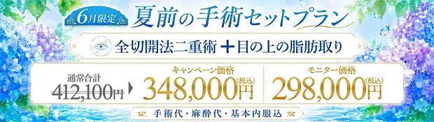 全切開法二重術＋目の上の脂肪取り 全込みバナー