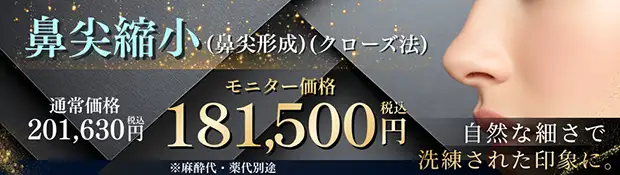 鼻尖縮小(クローズ法) バナー