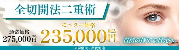 全切開法二重術 バナー